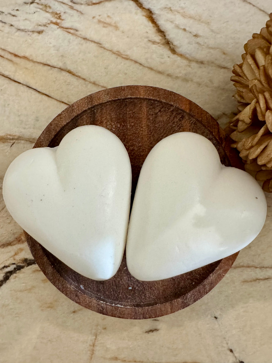 Petit coeur blanc lait