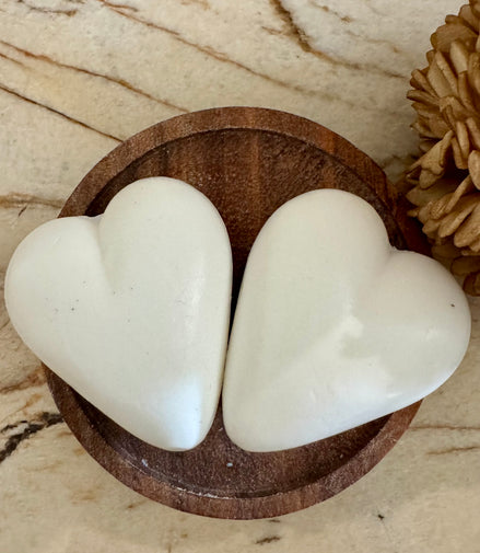 Petit coeur blanc lait