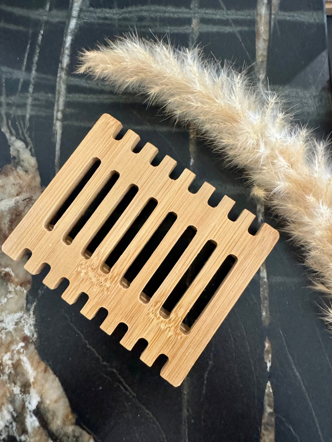 Porte savon en bois d'hemu piano