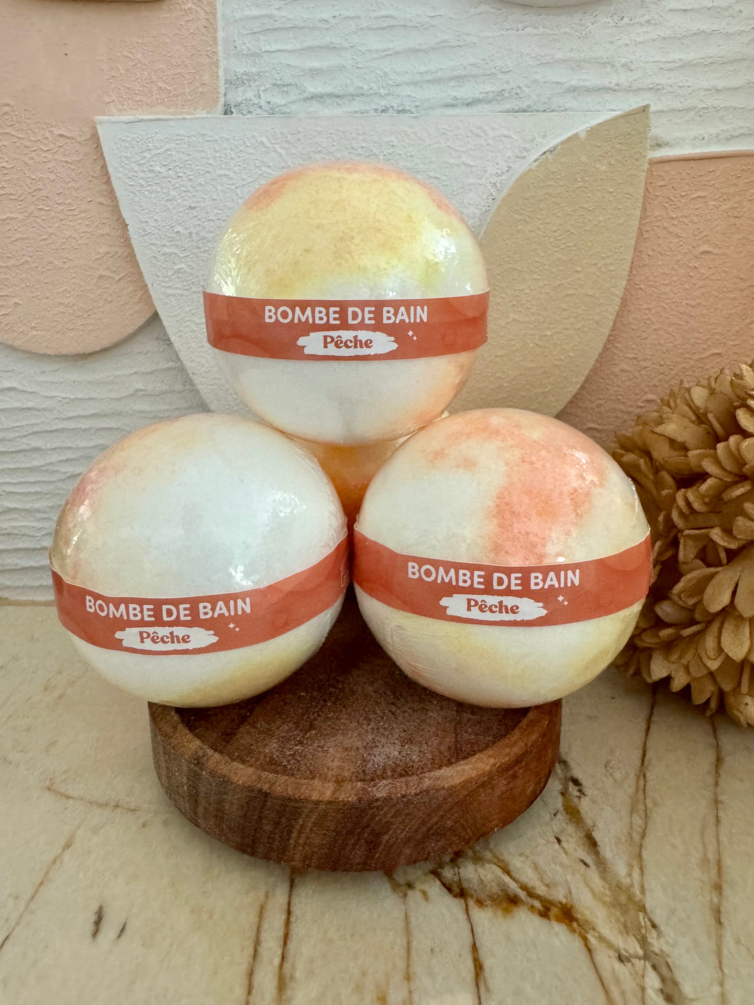 Bombe de bain 125 g pêche
