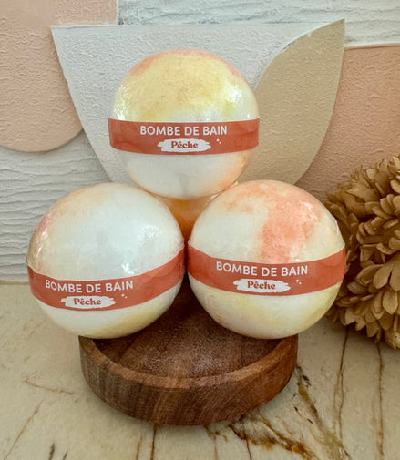 Bombe de bain 125 g pêche