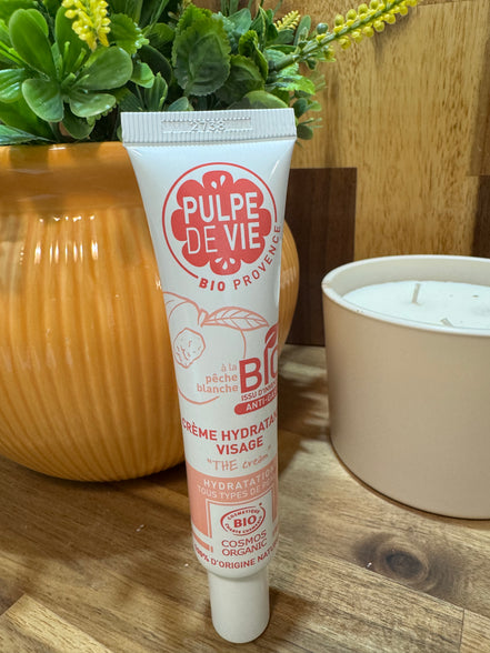 Hydra-crème lactée à la Pêche BIO anti-gaspi – 40ml